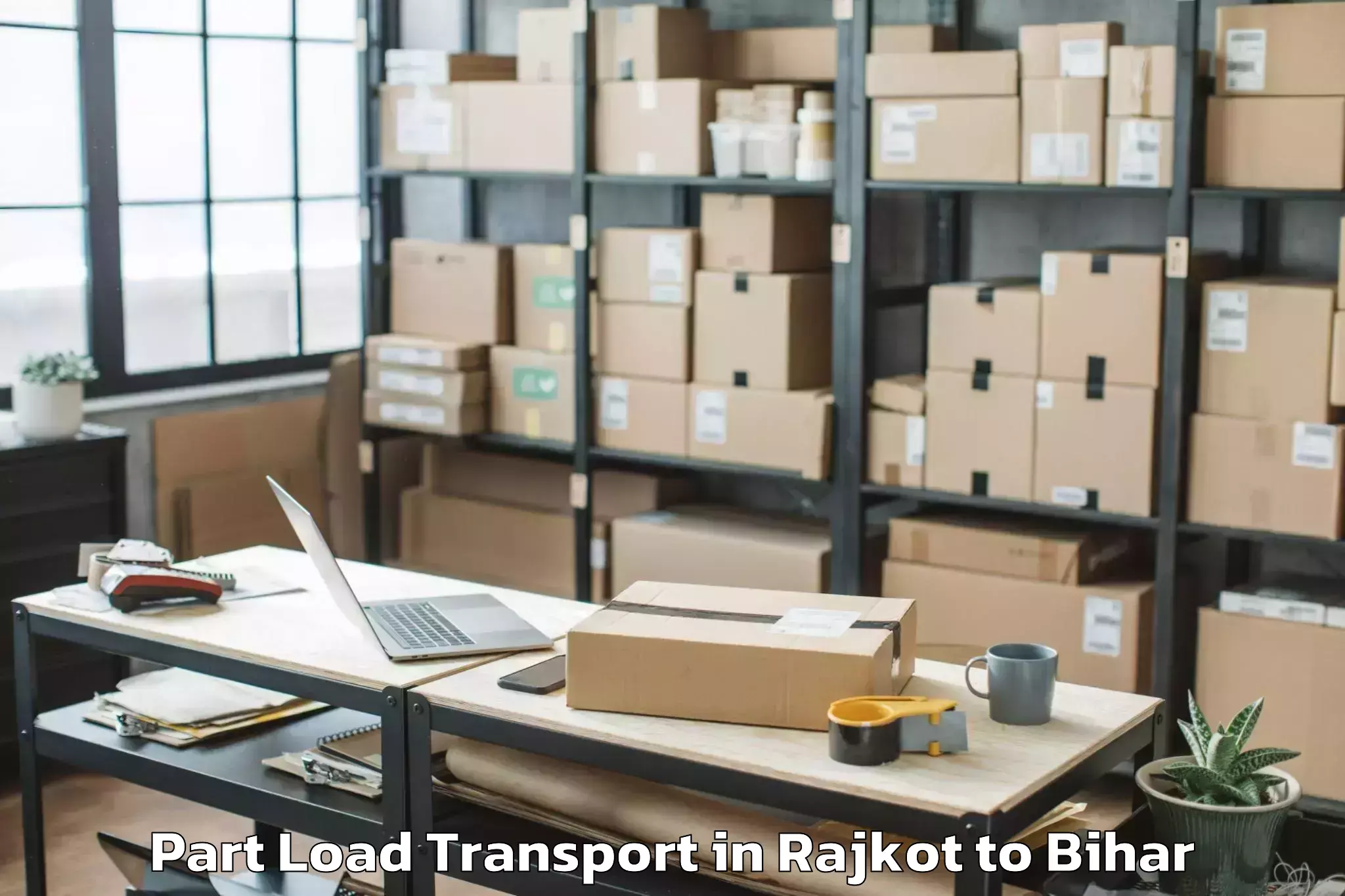 Easy Rajkot to Gravity Mall Part Load Transport Booking